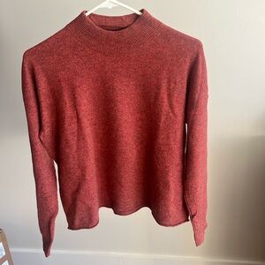 100% Cashmere Madewell Red Cozy Sweater